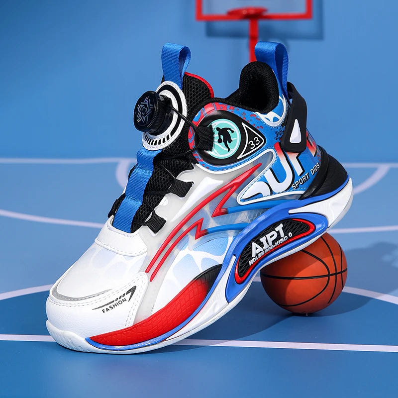 Children Sports Shoes Anti Slip Wear-resistant School Training Running Shoes Field Kids Basketball Shoes for Boys