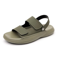 Sandals for Men 2025 New Summer Breathable Soft Bottom Casual Anti Slip Wear Beach Shoes Dual Purpose Driving Slippers Sandals