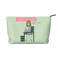 Custom Cartoon Doctor Nurse Enfermera En Apuros Toiletry Bag Women Cosmetic Makeup Organizer Lady Beauty Storage Dopp Kit Box