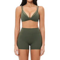 2 Piece Yoga Set Women's Tracksuit Athletic Wear Gym Clothes Female Workout Push Up Clothes Sports Bra Leggings Suit Fitness Set