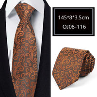 Luxury 56 Colors New Men's Tie Classic Floral Stripe Plaid 8cm Jacquard Neck Tie Necktie For Men Business Wedding Party