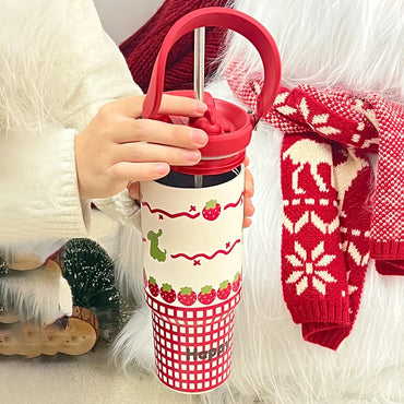 Large Capaci Stainl Steel Thermal Cup Creative g Ice King Car Beverage Insulated Water Cup Faionable St Lid G...