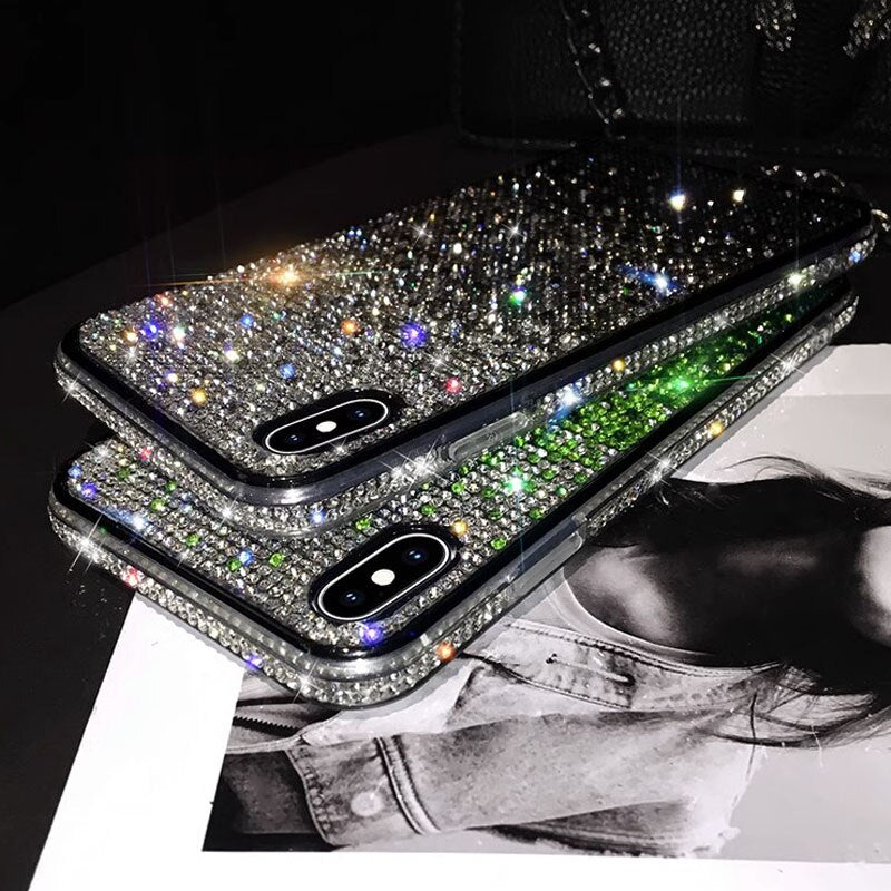 All Diamond Cover Fashion Bling Plating Back For Apple iPhone 14 13 12 Pro Max Mini 11 Pro XS Max X XR 7 8 Plus SE Phone Case