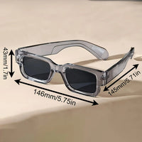 1PC Unisex Retro Square Sunglasses Classic UV Protection Plastic Frame Shades for Outdoor Travel Driving