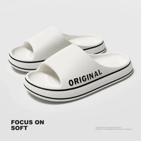 Woman Slippers Summer For Women Man Solid Women Letter Mens Shoe Thick Sole Indoor Bathroom Anti Slippers Slip Indoor House