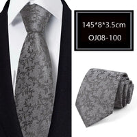 Luxury 56 Colors New Men's Tie Classic Floral Stripe Plaid 8cm Jacquard Neck Tie Necktie For Men Business Wedding Party