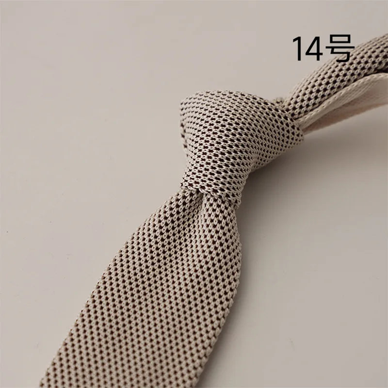 2025 New Striped Blue Neckties For Men Casual 6CM Narrow Ties Creative White Dots Neck Tie Wedding Party Accessories Cravat Gift