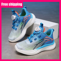 Childrens Sports Shoes Summer Mesh Casual Breathable Anti Slip Student Running Shoes Outdoor Training Elastic Fitness Shoes Kids
