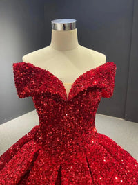 Red New Simple Bridesmaid Dresses For Wedding Off The Shoulder Sequins Guest Gown Maid of Honor Evening Dress Customized