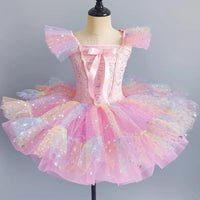 Summer Children Ballet Dress Baby Ballerine Dance Costumes Kids Dresses Tutu Girl Ballet Leotards Vestidos Party Girls Clothing