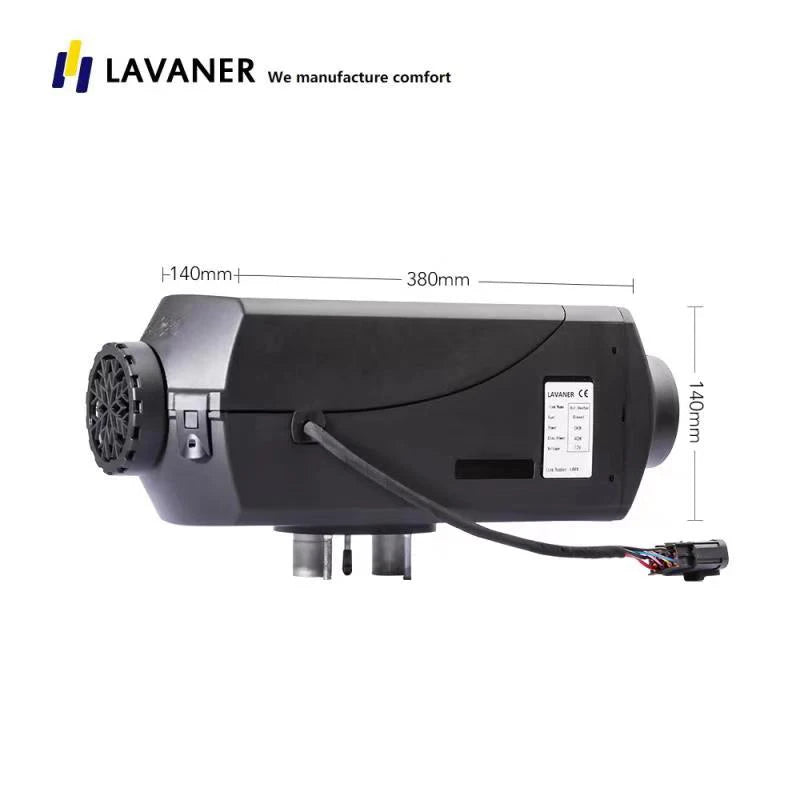 LAVANER Pro Max Alpine Water-Resistant Brushless Motor Diesel 12V 5KW (Below 18044 Feet) Air Heater for Trucks Campers Trailers