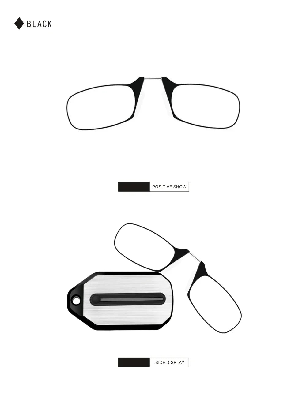 Eyeglasses Without Temples Eyeglasses for Phone Eyeglasses Mens Reading Glasses Womens Fashion Magnifying Glasses Clear Frame