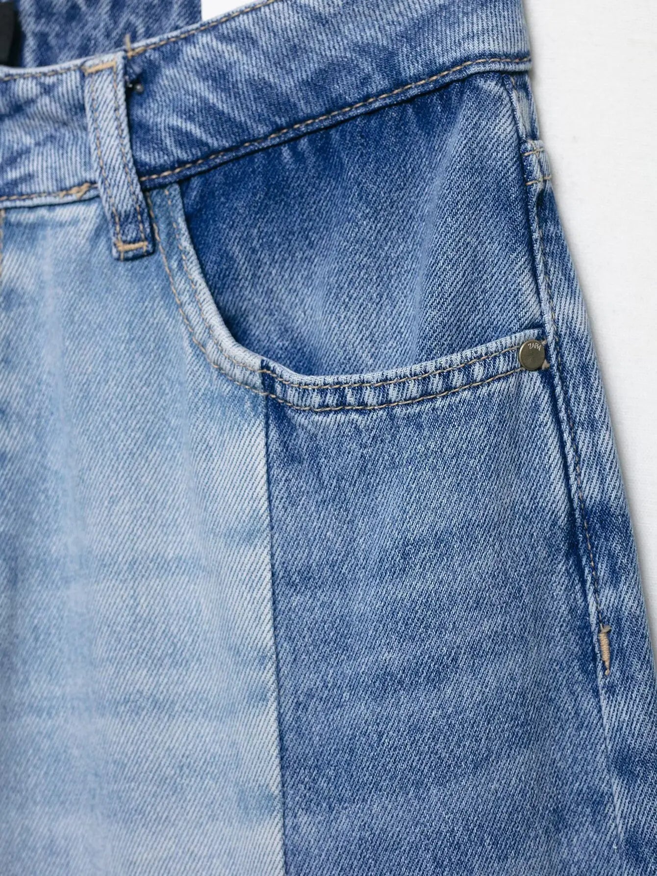 Women's Jeans 2025 Women's New Pants Women's Spliced High Waist Wide Leg Jeans