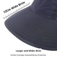 Summer Sun Hat Wide Brim Sun Hat With Neck Flap For Men Women Adjustable Outdoor 50+UPF Protection Safari Cap Hiking Fishing Hat