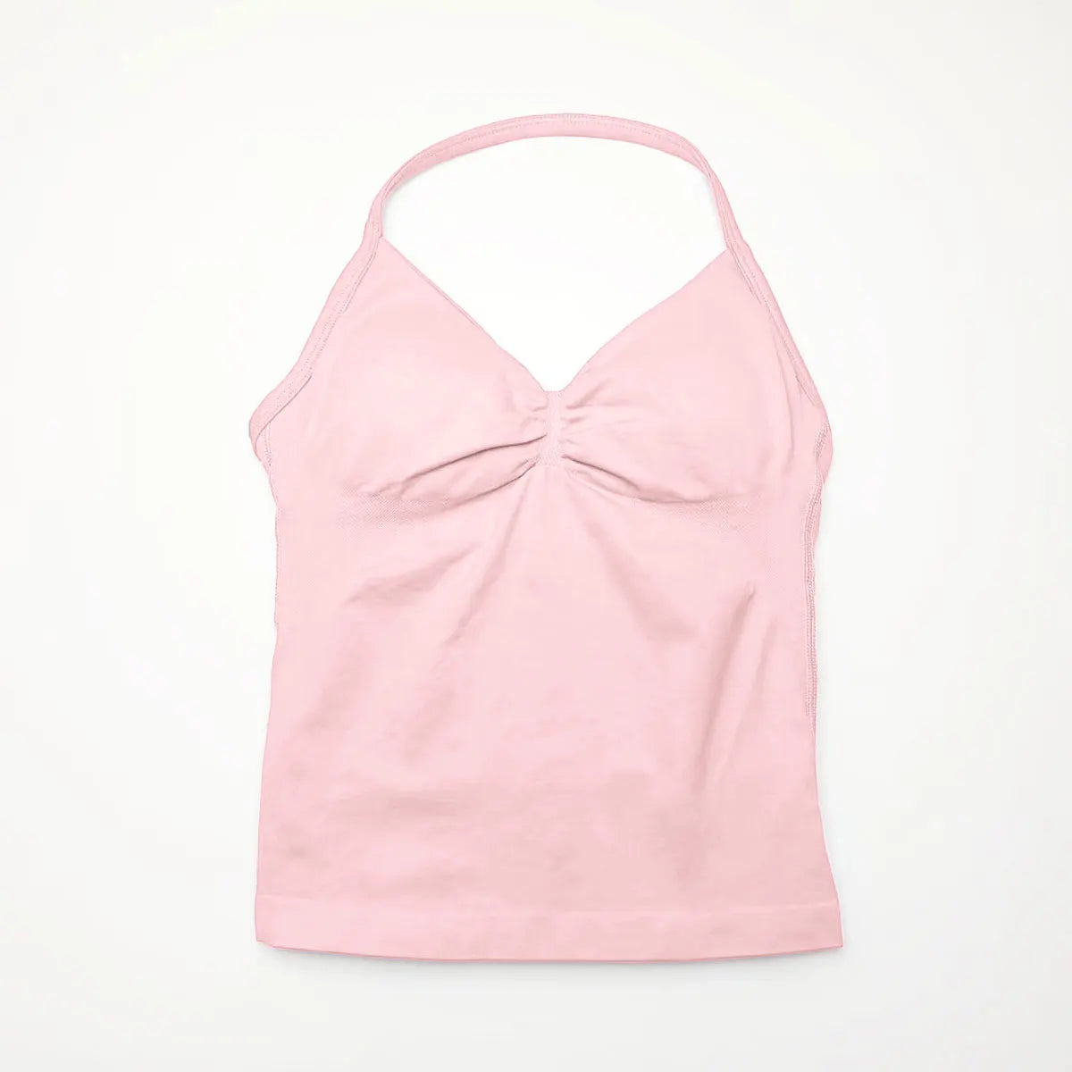 NCLAGEN Longline Strappy Top Sports Women's Yoga Vest With Built In Bra Fitness Top Gym Beautiful Back Running Workout Halter