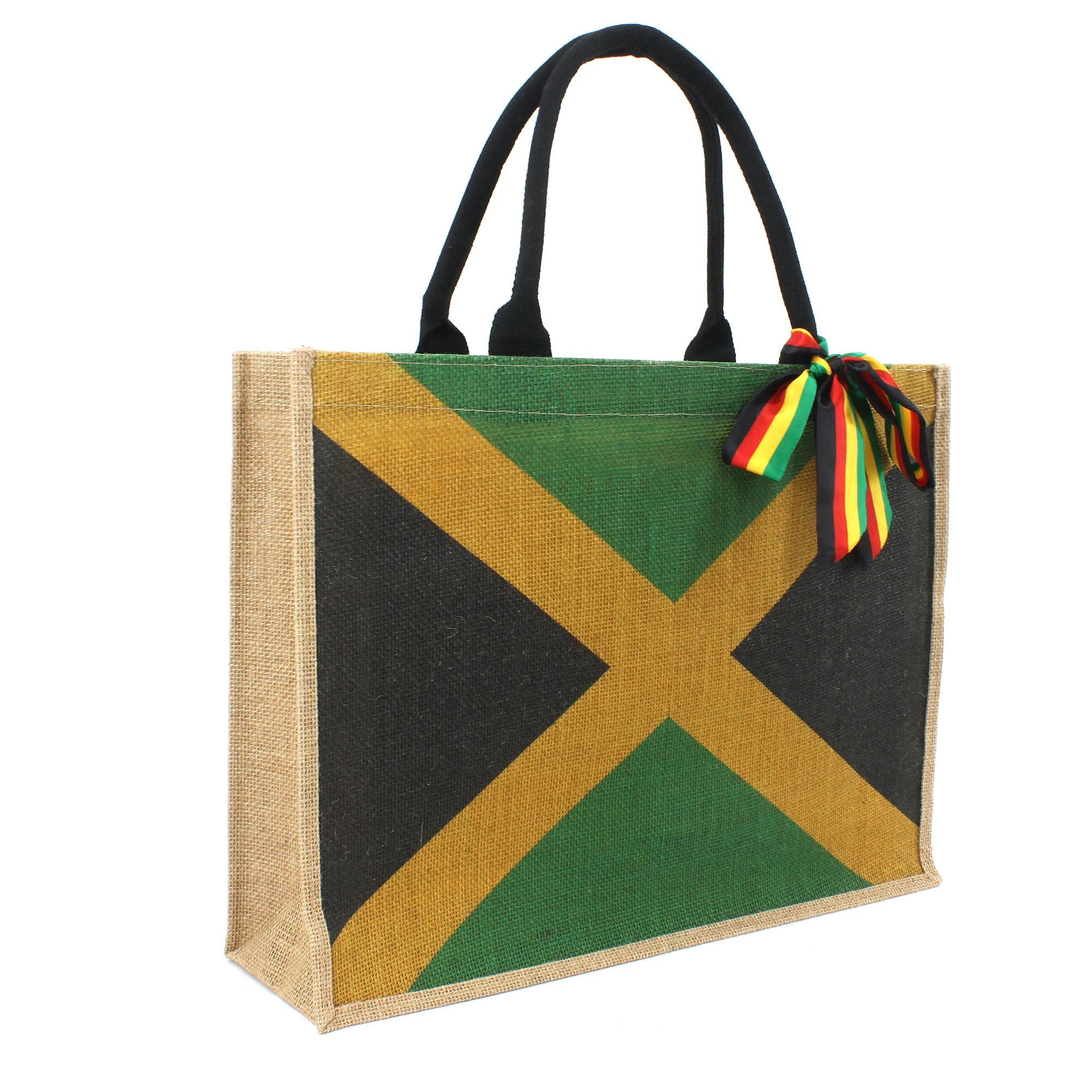 Woven Large Beach Bag for woman Straw Bag Beach Tote Handmade Weaving Shoulder Bag Handbag Jamaican Africa Reggea