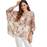 BHflutter White Blouse Shirt Women Fashion Batwing Casual Summer Tops Tees Ladies Print Chiffon Blouses Streetwear Plus Size