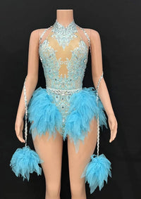 Bar ds Korean women's club nightclub pink diamond conjoinedgogo sexy hot dance interactive Kpop costume set X007