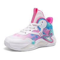 Children Basketball Shoes Breathable Mesh Boys Girls Fashion Sneakers School Sport Shoes Kids Casual Trainers Outdoor Athletic