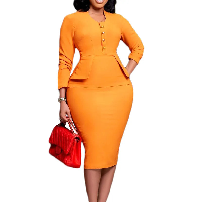 2022 Fall Trending Women Elegant Long Sleeve Work Business Church Dresses Womens Ladies Knee Length Office Formal Pencil Dress 2022 Fall Trending Women Elegant Long Sleeve Work Business Church Dresses Womens Ladies Knee Length Office Formal Pencil Dress