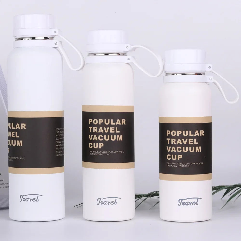 1PCS Stainless Steel Thermos with Tea Filter Double Wall Vacuum Flask Sports Outdoor Fitness Thermal Bottle Insulation Cup