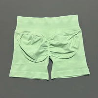 Gym Shorts Women Fitness Sports Biker Shorts High Waist And Waist Tightening Yoga Shorts Workout Scrunch Butt Seamless Leggings