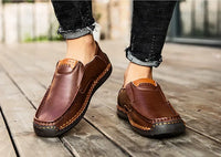 Mens Loafers Breathable Slip on Italian Driving Shoes Chaussure Homme Genuine Leather Men Handmade Casual Shoes