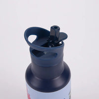 New 350Ml Insulated Cup Double-Layer Stainless Steel Sports Kettle Portable Outdoor Double Lid Handle With Straw Insulated Cup