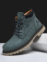 Handmade Men Boots Ankle Winter Leather Shoes Autumn Outdoor Hiking Boots Sneakers Hombres Botas High Top Footwear Anti Slip