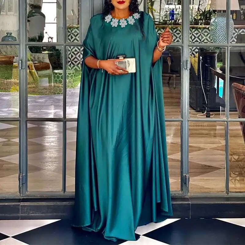 Plus Size 5XL VONDA Women Party Summer Long Maxi Dress Fashion Satin S Mega Mart Center Plus Size 5XL VONDA Women Party Summer Long Maxi Dress Fashion Satin S Mega Mart Center