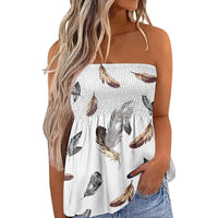 2022 Women Sexy Tube Top Summer Women Casual Tank Crop Tops Solid Color Elastic Design Backless Breathable Strapless Tops