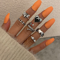 2023 women ring set bague femme matching rings bohemian fashion jewelry