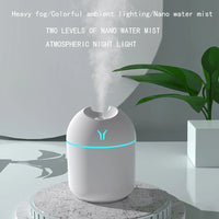 250ML USB Mini Air Humidifier Aroma Essential Oil Diffuser For Home Car Ultrasonic Mute Mist Maker Diffuser with LED Color Lamp