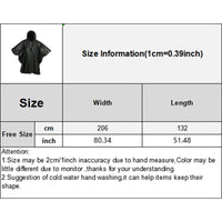 Outdoor Raincoat Hooded Sleeve Waterproof Rain Poncho Motorcycle Rain Cover Camping Hiking Travel Rainwear