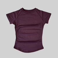 ARFTE Gym T Shirt Short Sleeve Yoga Top Women's Round Neck Seamless High Stretch Fitted Sports Gym Shirt Workout Clothing