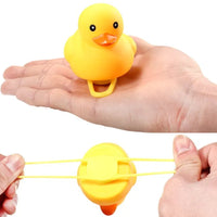 Car Cute Little Yellow Duck With Helmet Propeller Wind-breaking Duck Auto Internal Decoration Car Ornaments Accessories Kids Toy