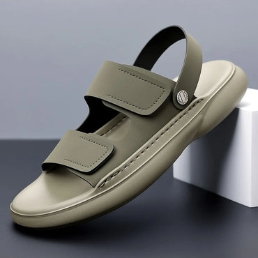 Sandals for Men 2025 New Summer Breathable Soft Bottom Casual Anti Slip Wear Beach Shoes Dual Purpose Driving Slippers Sandals