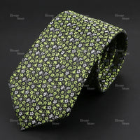 Novelty Men's Tie Floral Rose Constellation Designed Wave Lines Pattern Red Blue Green Neckties Fit Party Dinner Wedding Cravat