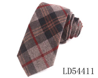 New Cotton Ties Casual Skinny Necktie For Party Boys Girls Plaid Neck Tie Wedding Necktie For Groom Neck Wear For Men Gravata