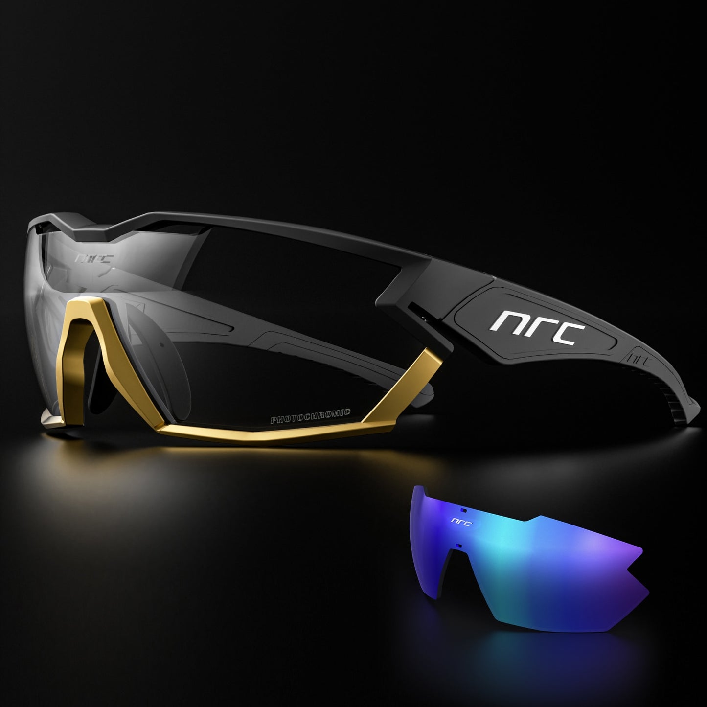 2023 NRC P-Ride Photochromic Cycling Glasses man Mountain Bike Bicycle Sport Cycling Sunglasses