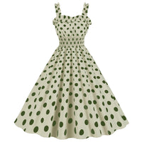 Elegant Women Pink Polka Dot Dress Summer Robe Hepburn 1950s 60s Vintage Sexy Halter Rockabilly Retro Party Dresses 2026 Vestido