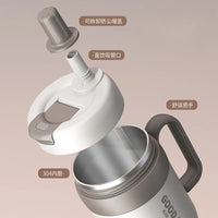 304 Stainless Steel Insulated Water Bottle 620/720ml Car Ice Cup Thermos Straw Cup Coffee Tumbler Cold and Hot Vacuumm Cup