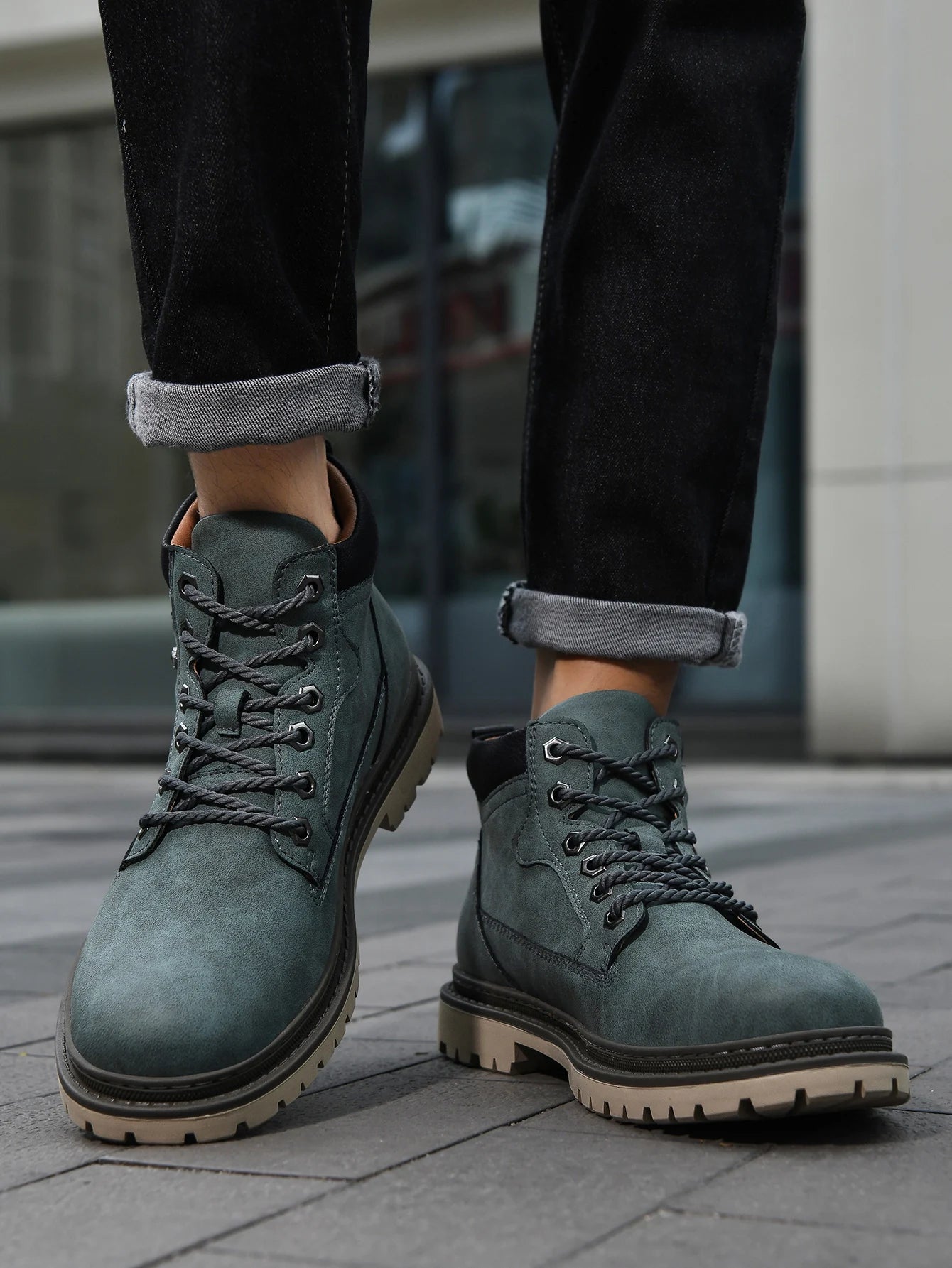 Handmade Men Boots Ankle Winter Leather Shoes Autumn Outdoor Hiking Boots Sneakers Hombres Botas High Top Footwear Anti Slip