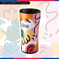 380ml Insulated Coffee Mug Stainless Steel Tumbler Water Thermos Vacuum Flask Mini Water Bottle Portable Travel Mug Thermal Cup