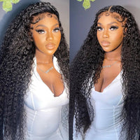 13x6 Deep Wave Frontal Wig 5x5 Water Wave Lace Front Human Hair Wig For Women Brazilian 180 Density 13x4 Curly Human Hair Wig