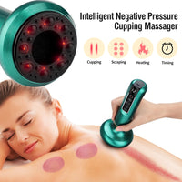 Electric Cupping Device 12 Levels Vacuum Cupping Cans USB Rechargeable Scraping Cupping Cans Suction Massage Apparatus