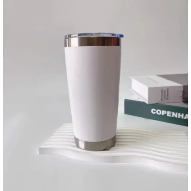 20oz High Color Double Layer Stainless Steel Insulated Cup Car Cup Ice Cream Cup Beer Cup Outdoor Portable Water Cup