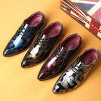 Patent Leather Oxford Shoes for Men Dress Shoes Men Formal Shoes Pointed Toe Business Wedding Shoes Plus Size  Dress Shoes