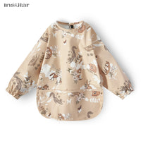 New Baby Bib with Pocket for Feeding Accessories Bibs for Children Waterproof Long Sleeve Bibs Aprons with Long Sleeve