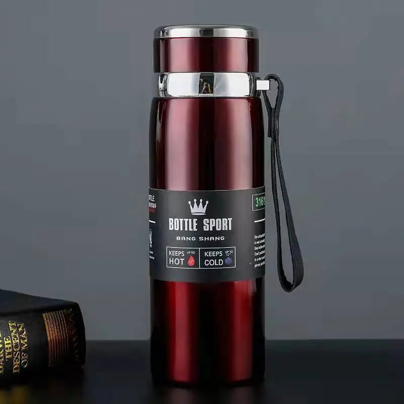 316 Stainless Steel Insulated Cup with Straps, Popular Outdoor Sports and Home Gift Customized Insulated Water Bottle